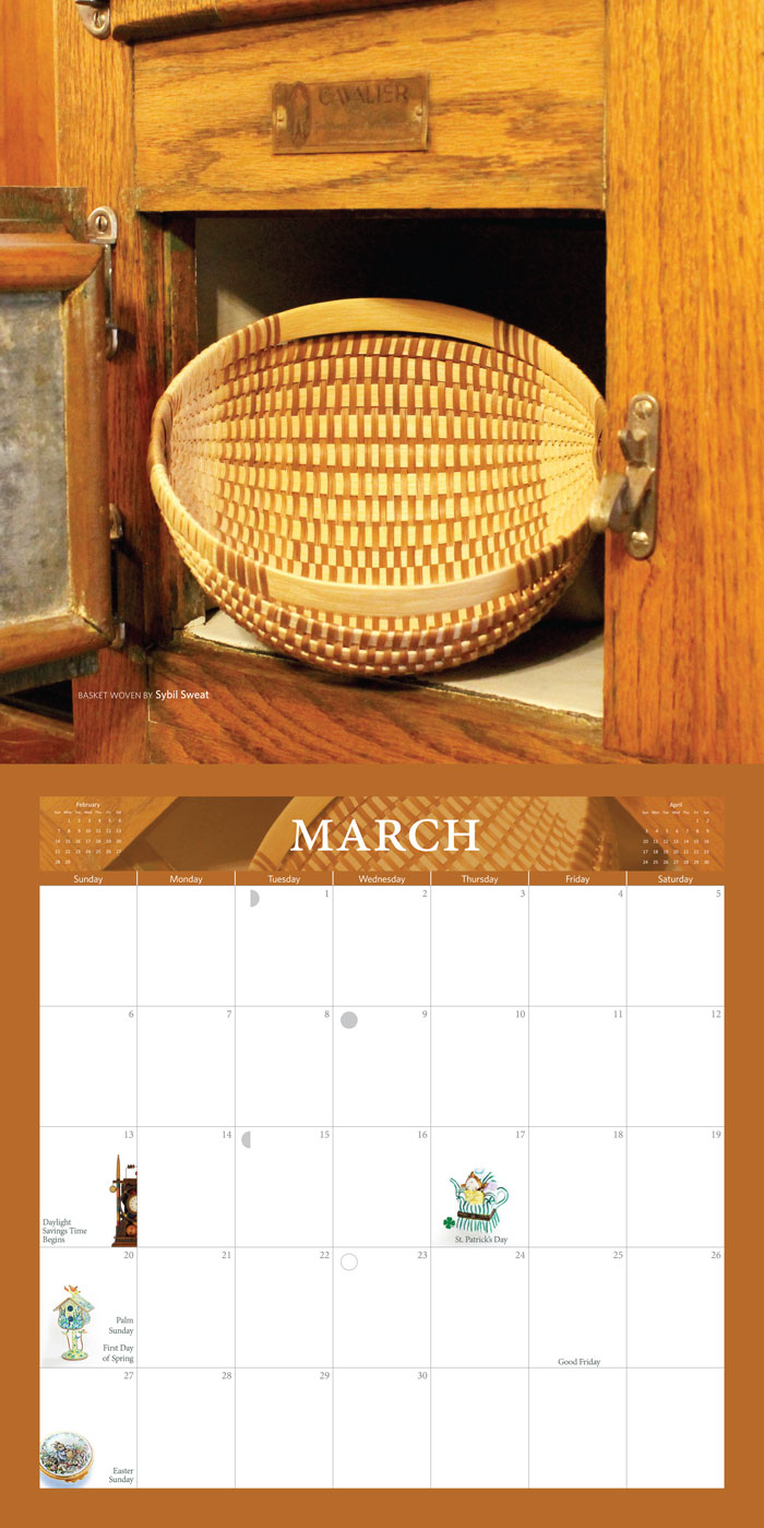 The Cottage Girls March Basket Calendar Girl is…